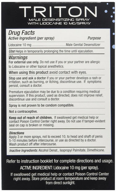 Notice d'utilisation de Shibari Triton Désensibilisateur de pénis