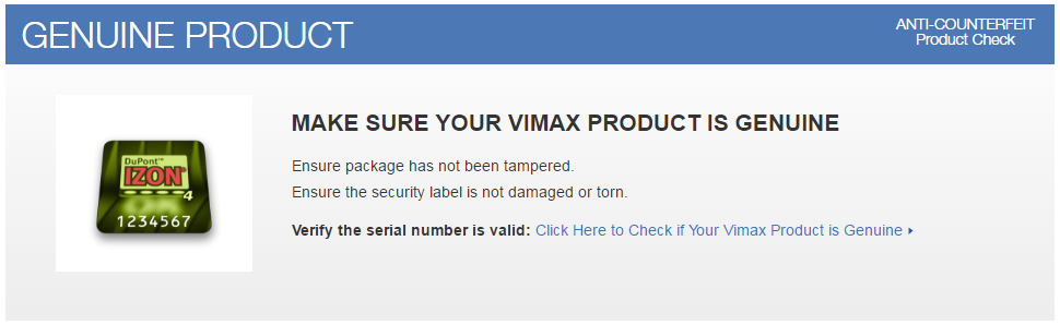 Authenticité Vimax Pills SpecialHomme.com